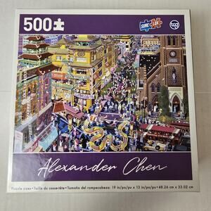 Alexander Chen Jigsaw Puzzle Chinatown San Francisco 500 Piece 19"x 13"